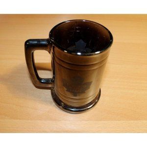 NHL Toronto Maple Leafs Hockey 5” 14 OZ Glass Coffee Beer Mug Tankard Metallic